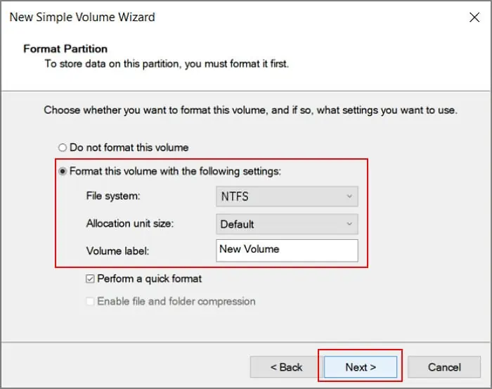 format-partittion-setting-hard-disk-not-found