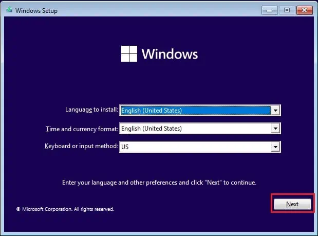 How to Partition a SSD? (Step-By-Step Guide) 53 language-screen-press-next