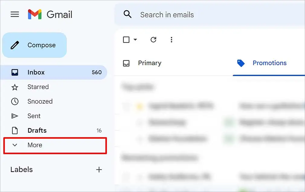 Gmail Messages Are Missing? Try these 9 Ways to Fix It 49 more-option-gmail