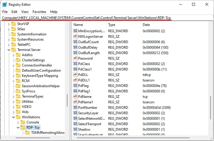 Fixed: The Remote Computer Requires Network Level Authentication Which Your Computer Does Not Support 37 rdp-tcp-address-path-in-registry-editor