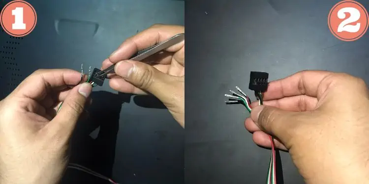 What are USB Headers on Motherboard? (Complete Guide) 18 removing-pins-from-internal-usb-cable-jack