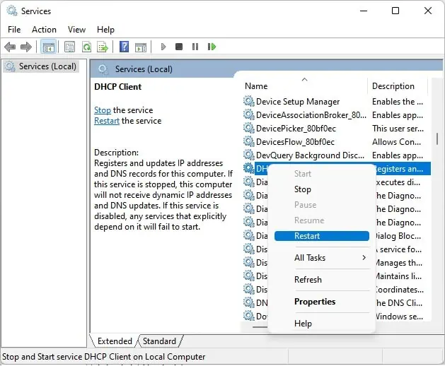 Fix: Windows Could Not Start the DHCP Client Service on Local Computer (12 Possible Ways) 46 restart-dhcp-client-service