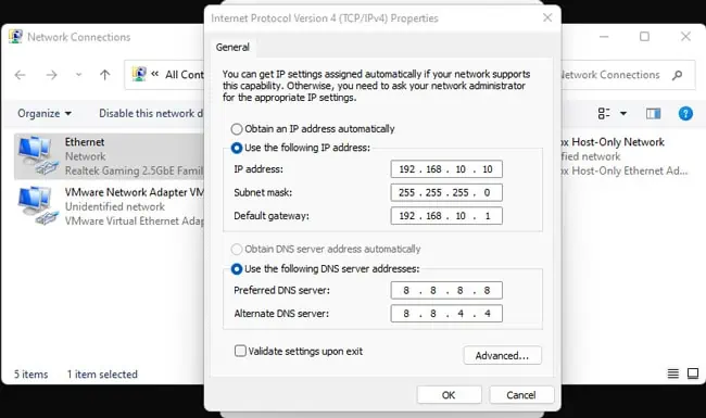 How to Fix “Windows Has Detected An IP Address Conflict” Error 22 set-static-ip-windows