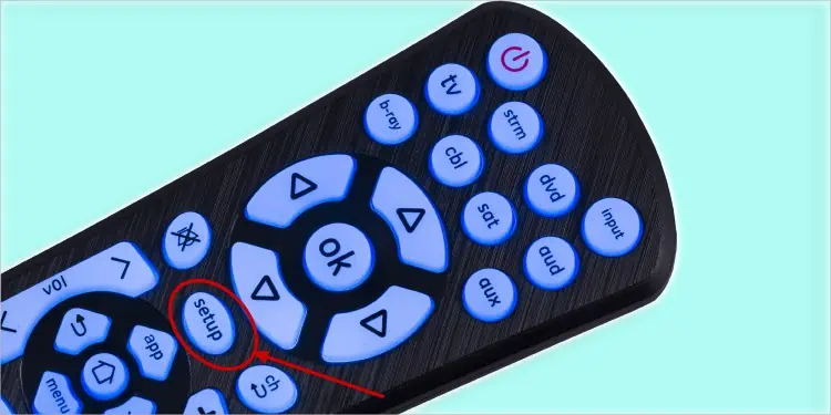 How to Connect Universal Remote to TV 7 setup-button-on-universal-remote-1
