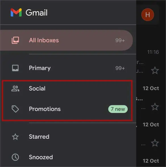 Gmail Messages Are Missing? Try these 9 Ways to Fix It 48 social-or-promotions-iphone