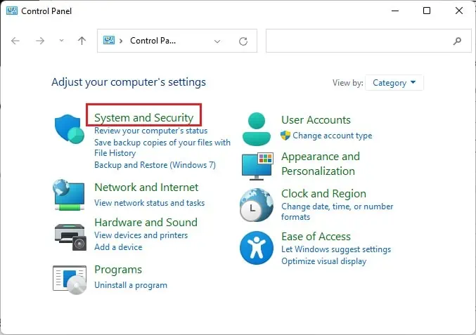 Fix: Windows Could Not Start the DHCP Client Service on Local Computer (12 Possible Ways) 71 system-and-security-control-panel