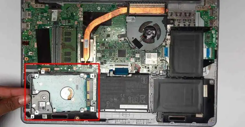 How to Fix "Hard Drive not Installed" Error on Laptop 17 take-out-hdd-min