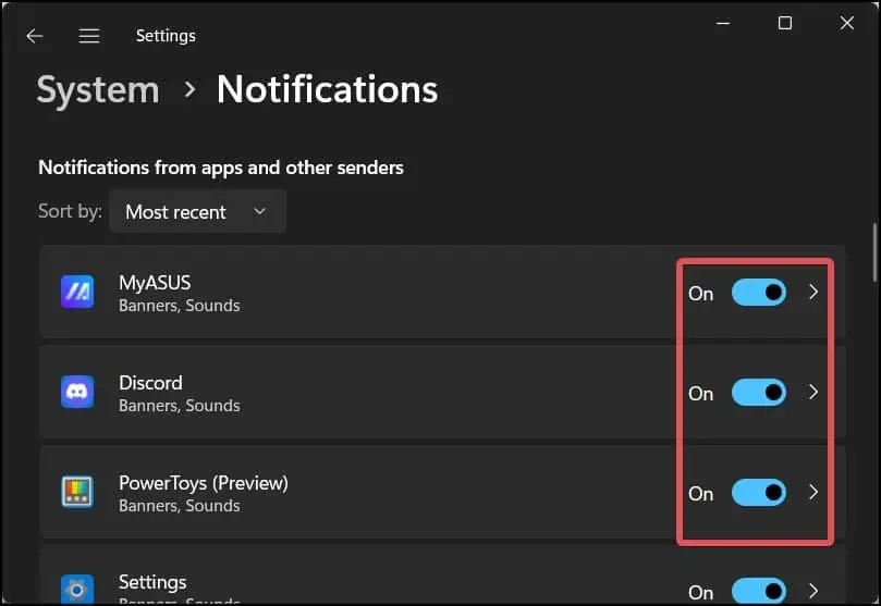 App-notification