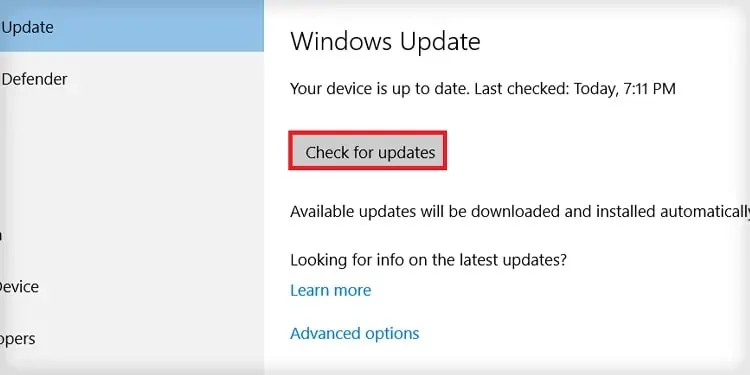MSI Dragon Center Not Working? 7 Ways to Fix it 21 Choose-Check-for-Updates.-1