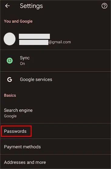 How to See Saved Passwords on Chrome 29 Chrome-Mobile-Settings-Passwords
