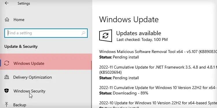 MSI Dragon Center Not Working? 7 Ways to Fix it 20 Click-Windows-Update-in-the-left-pane.-1