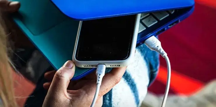 How to Fix Black Spot on iPhone Screen 11 Connect-iPhone-with-lightning-Cable