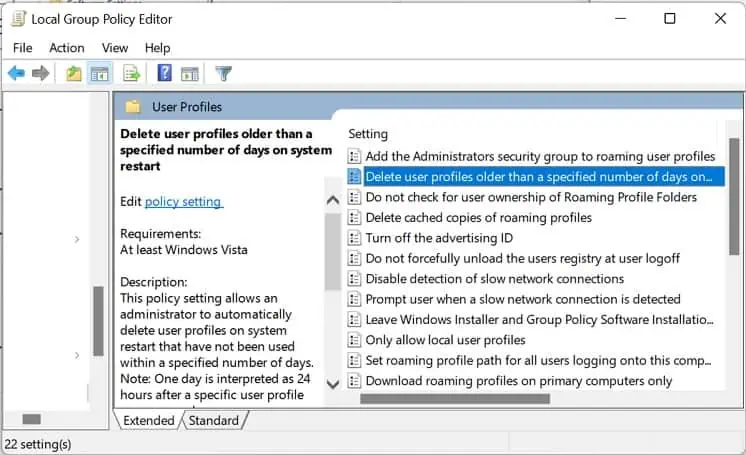 How to Delete User Profile on Windows (3 Possible Ways) 31 Delete-user-profiles-older-than-a-specified-number-of-days-on-system-restart