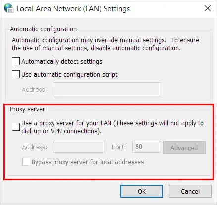 Fix: Discord Stuck at “Checking for Updates” 19 Disable-Proxy-server-Windows