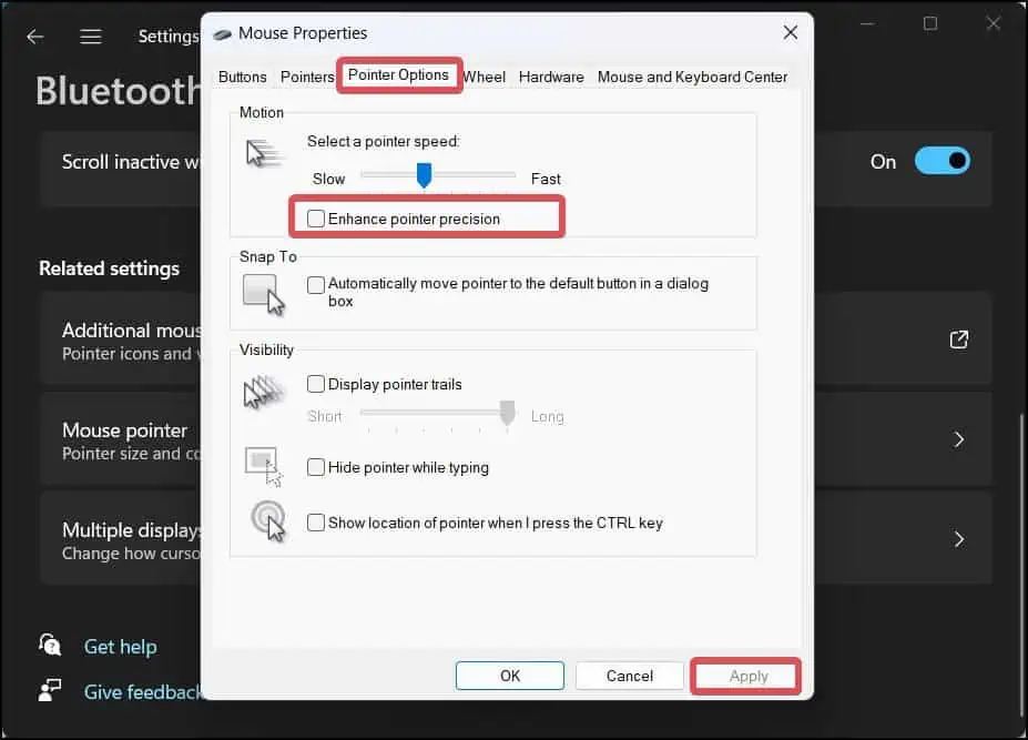 Mouse Keeps Freezing on Windows? How to Fix it 5 Disbale-pointer-precision