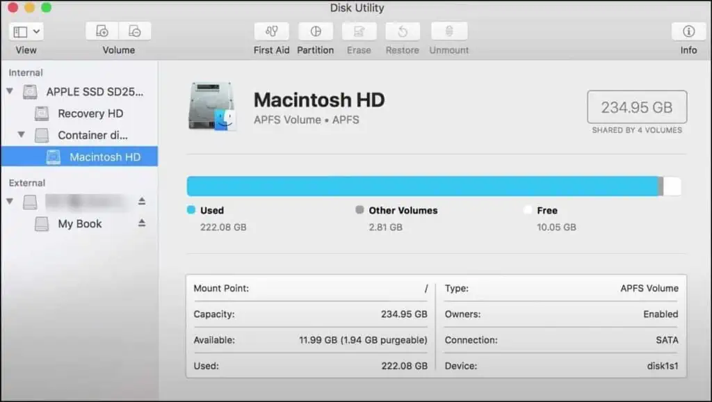 Mac won't Boot From Usb? Here's How To Fix It 10 Disk-Utility-on-MAC-2-1024x578