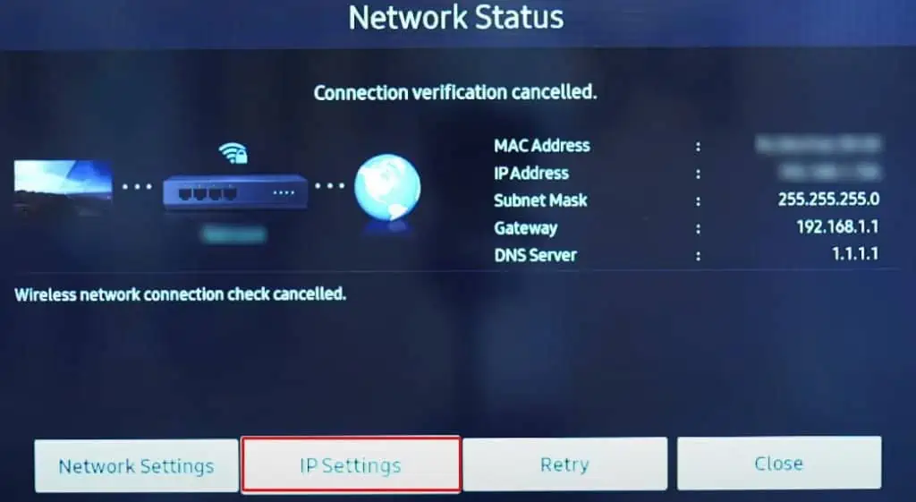 Samsung TV Keeps Disconnecting From Wi-Fi? Try these 10 Proven Fixes 16 IP-settings-1024x561