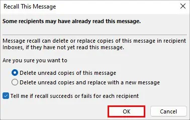 How to Recall or Reedit Email on Outlook 14 Outlook-Recall-this-image-Dialogue-Box-1