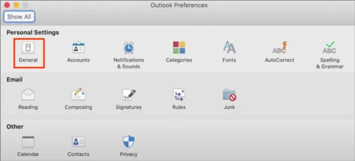 How to Sign Out of Outlook App 4 Outlook-preferences-Mac