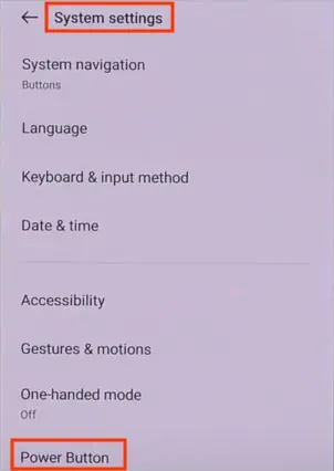 Power-button-settings-OnePlus-Nord-2T