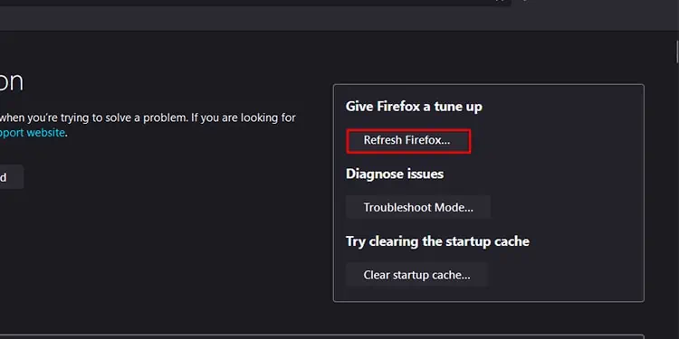 Outlook Links Not Working? Here’s How to Fix it 7 Refresh-Firefox-2