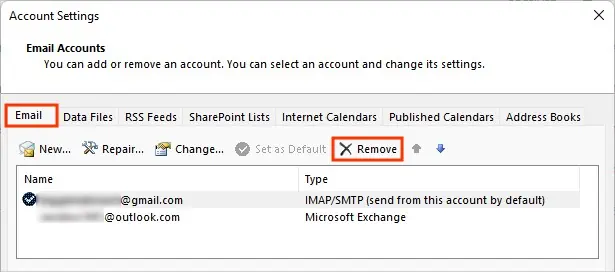 How to Sign Out of Outlook App 3 Remove-Outlook-account-on-Desktop-