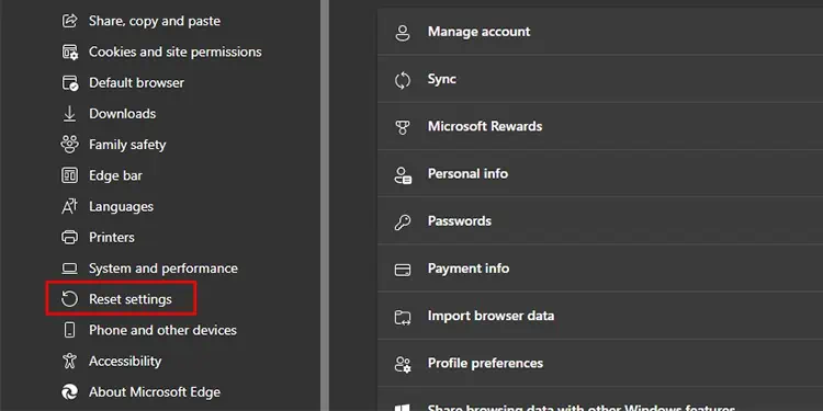 Outlook Links Not Working? Here’s How to Fix it 3 Reset-settings-edge