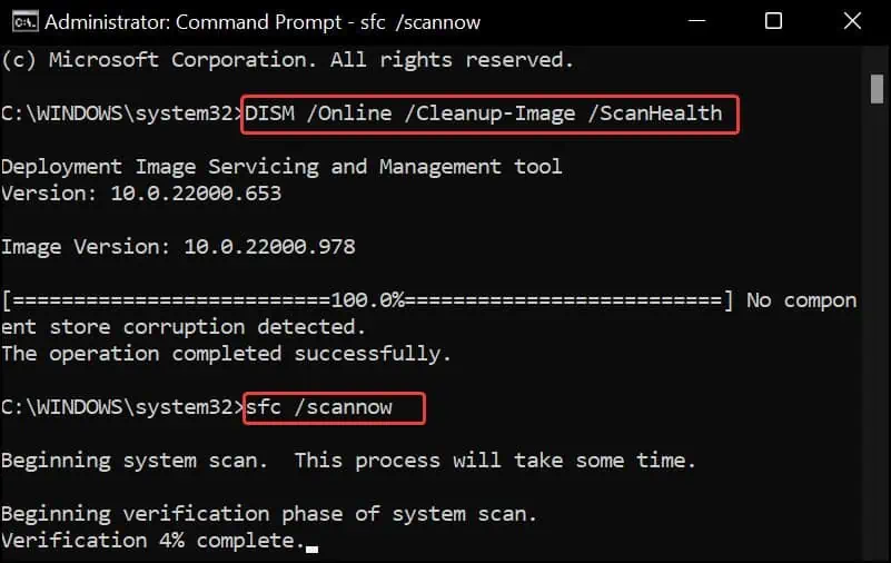 Mouse Keeps Freezing on Windows? How to Fix it 12 SFC-and-DISM-scans-