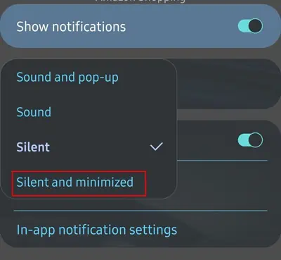 WiFi Calling Notification Keeps Popping Up? Here’s How to Fix It 27 Select-silent-and-minimized