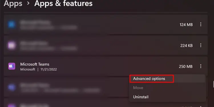 Teams Calendar not Showing? Here’s How to Fix It 11 Teams-advanced-option