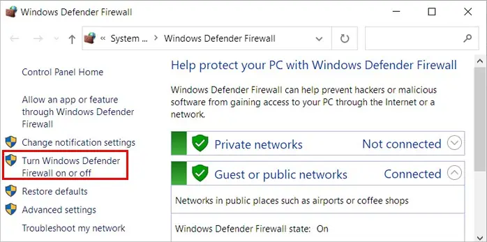 Fix: Discord Stuck at “Checking for Updates” 28 Turn-Windows-Firewall-On-or-Off