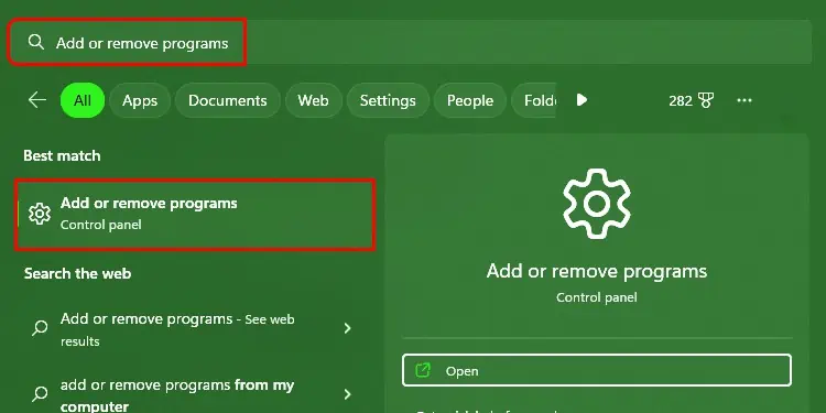 MSI Dragon Center Not Working? 7 Ways to Fix it 10 Type-Add-or-remove-programs-and-hit-Enter.