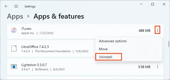 Uninstall-iTunes-using-Settings-app
