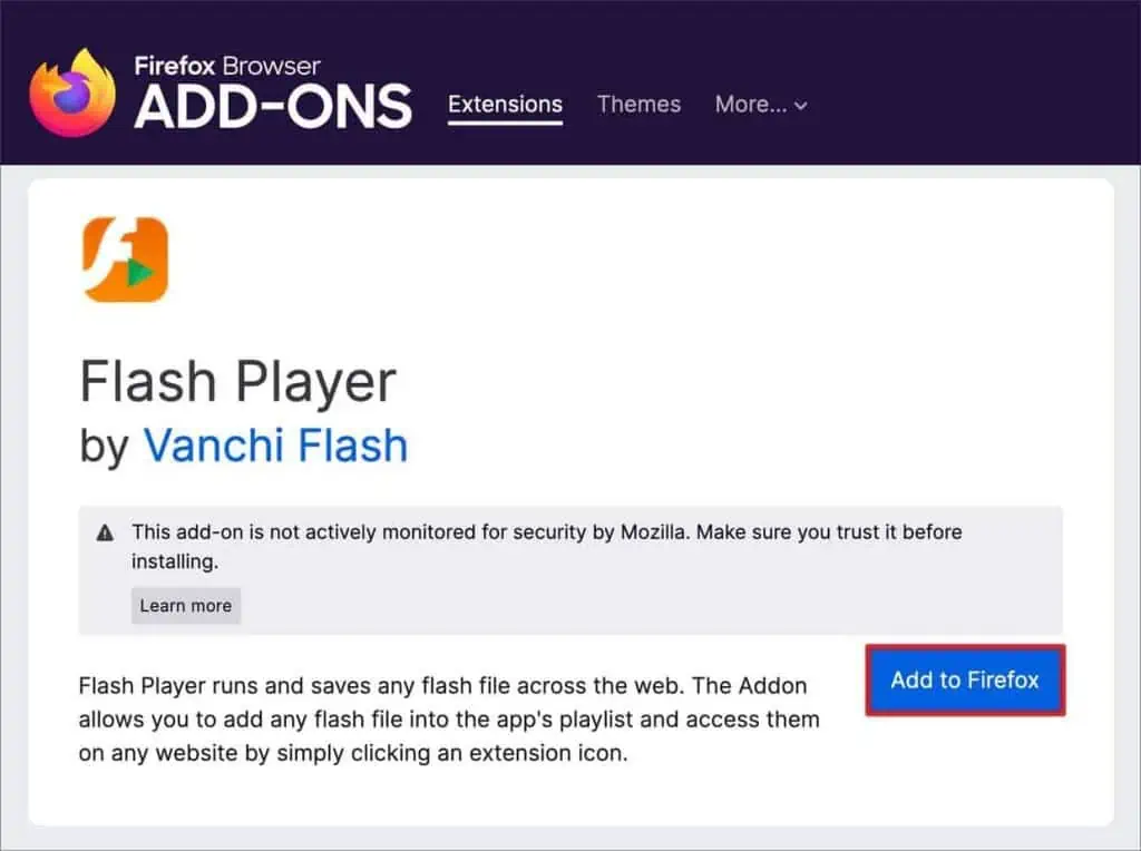 How to Fix "Adobe Flash Player is No Longer Supported" Error 4 add-flash-player-extension-to-chrome-1024x764