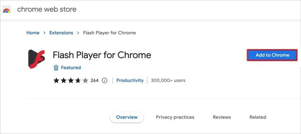 How to Fix "Adobe Flash Player is No Longer Supported" Error 2 add-flash-player-for-chrome-1024x458