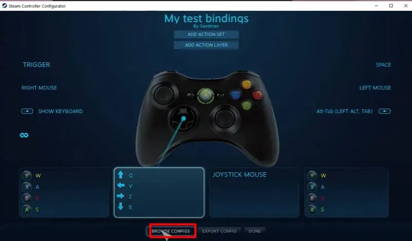 How to Map Keyboard to Controller? 10 browse-configs