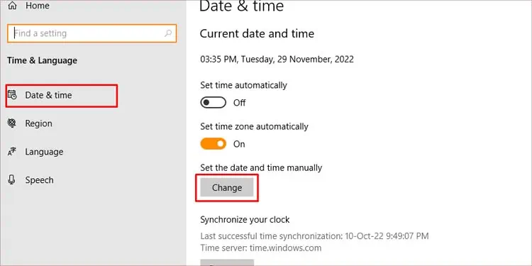 Microsoft Store Not Opening? Here’s How to Fix it 3 change-date-and-time-2