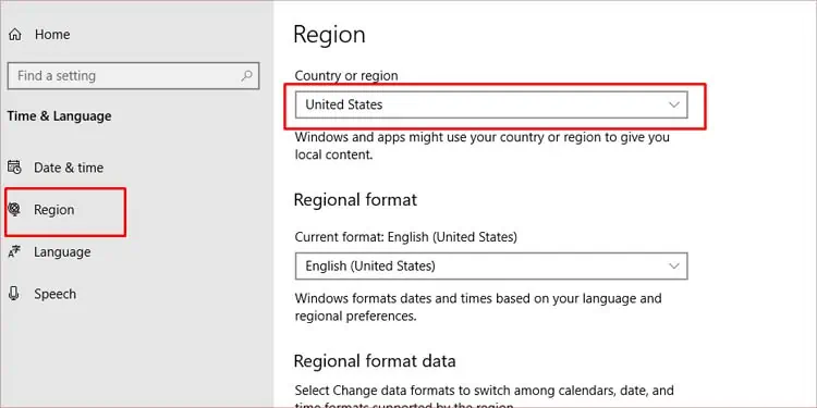 Microsoft Store Not Opening? Here’s How to Fix it 4 change-region