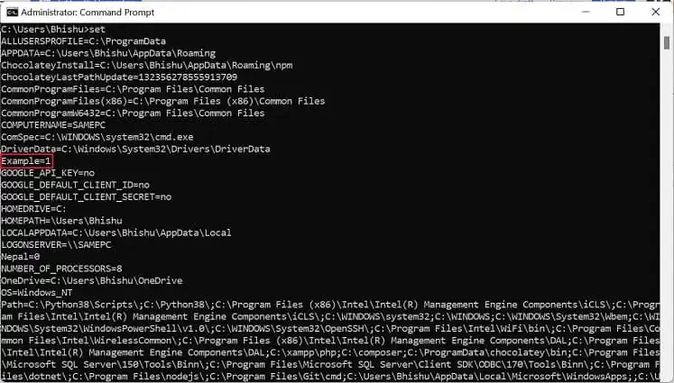 changed-user-environment-variable