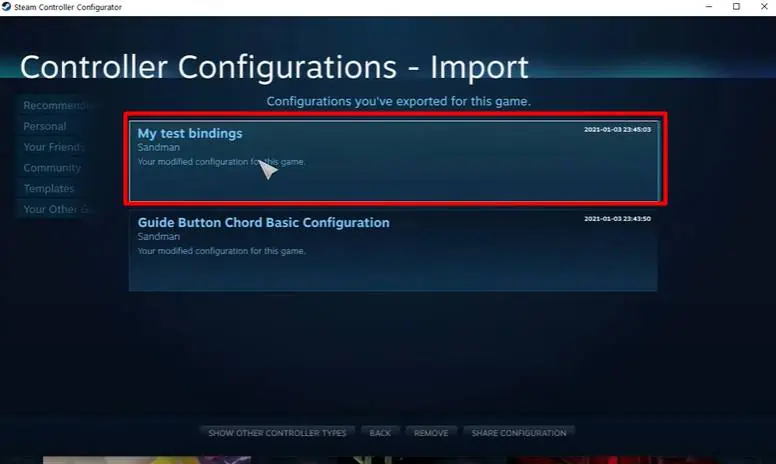 How to Map Keyboard to Controller? 12 choose-config