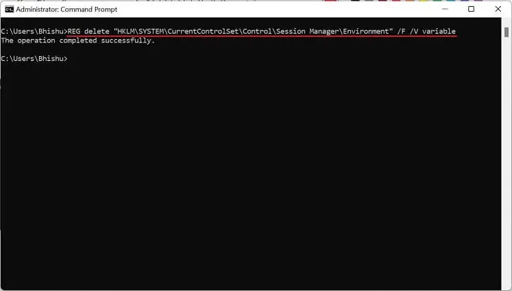 delete-system-environment-variable