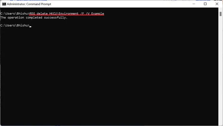 delete-user-environment-variable