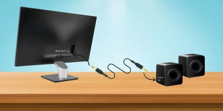 How to Connect Speakers to Monitor (5 Effective Ways) 13 direct-speaker-connection-with-monitor