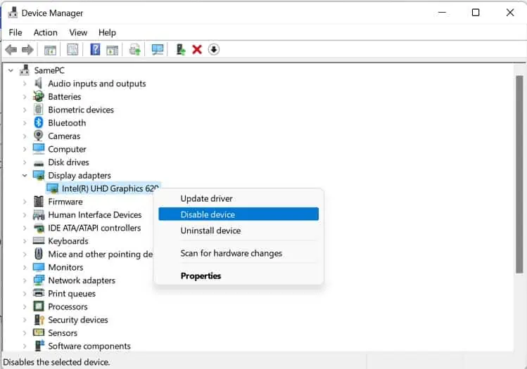 “Input Signal Out of Range” on Monitor? Try These 6 Fixes 32 disable-display-adapter