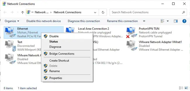 disable-network-adapters