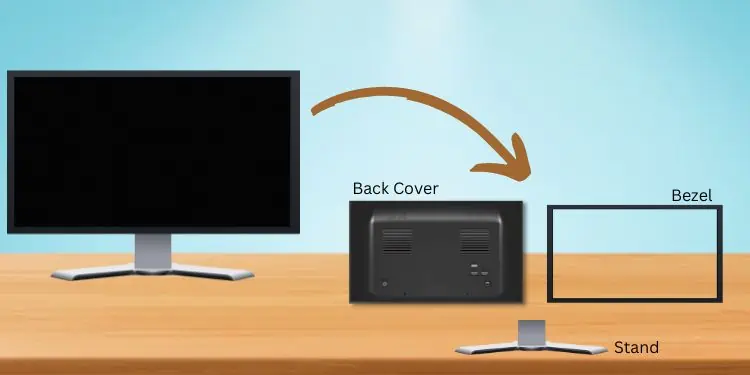 How to Mount a Monitor Without Holes 21 disassemble-monitor-parts