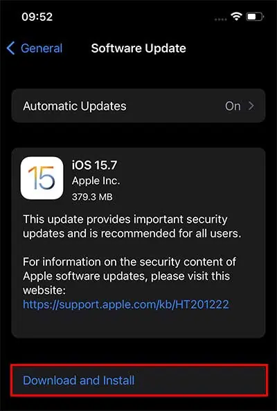 How to Fix “Find My Unavailable. Unable to Connect to Server” Error? 9 download-and-intsall-software-update-2