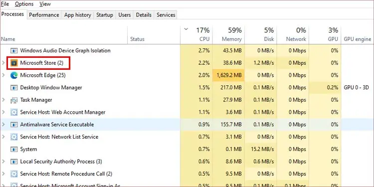 Microsoft Store Not Opening? Here’s How to Fix it 2 end-store-process