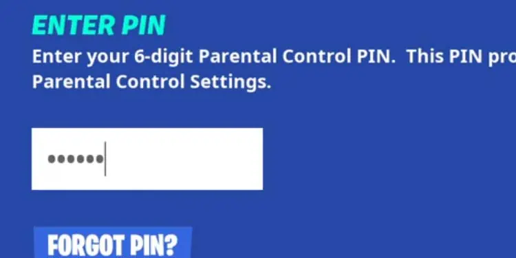 Fortnite Mic Not Working? Here are 9 Ways to Fix It 106 enter-pin-parental-control-fortnite
