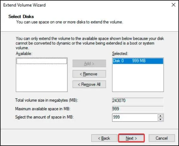 How to Fix SSD Unallocated on Windows 44 extend-vol-wizard